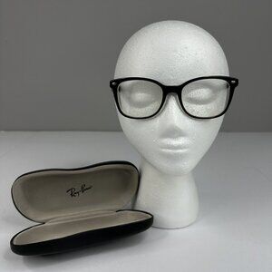 Ray-Ban‎ Black Retro Eyeglasses Frames Only With Black Hard Case